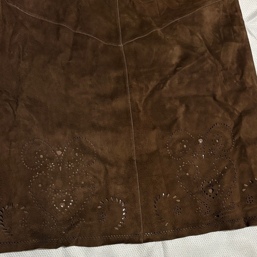 Siena Studio leather Dark Brown Maxi Skirt - Picture 8 of 13